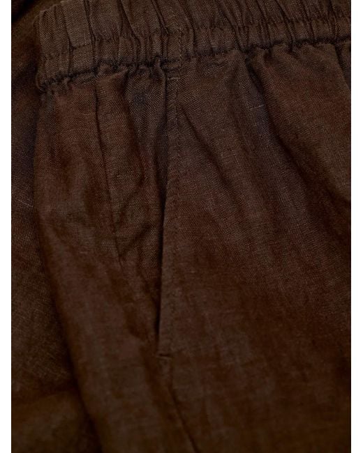 Closed Brown Drawstring Elasticated Shorts