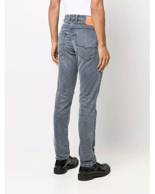 DIESEL Blue Drawstring Denim Jeans for men
