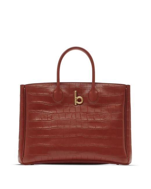 Burberry Red Rocking Horse Small Tote Bag