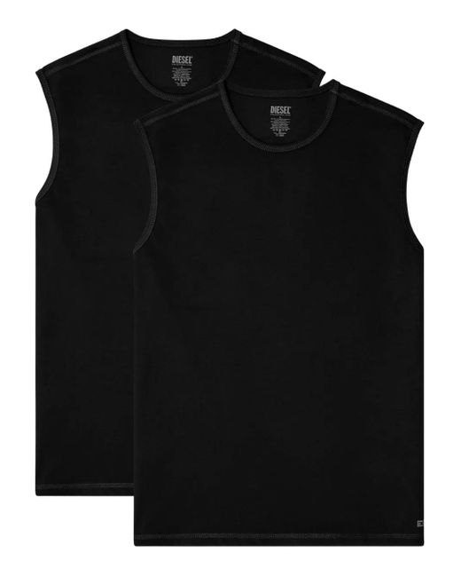Pack de dos camisetas Tom-Utlt DIESEL de hombre de color Black