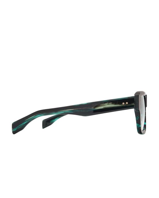 Dita Eyewear Green Eliux Square-Frame Sunglasses