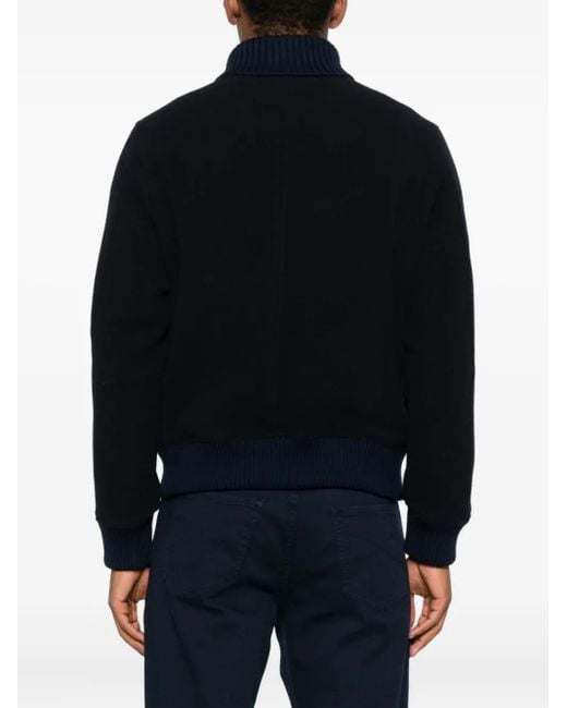 Eleventy Black Jacket With Pockets for men