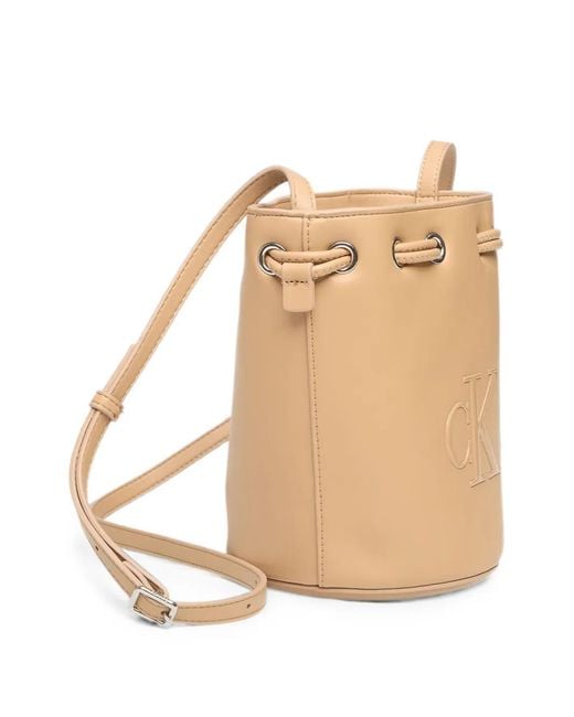 Calvin Klein Natural Sac Seau À Lien De Resserrage