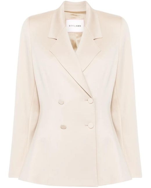 Blazer À Boutonnière Croisée Styland en coloris Natural