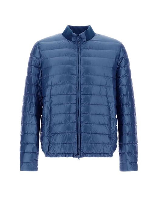 Herno Blue High-Neck Padded Jacket for men