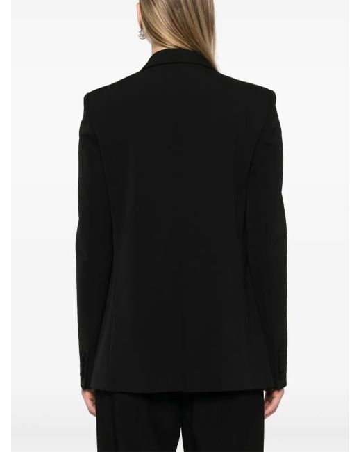 Stella McCartney Black Double-Breasted Twill Blazer