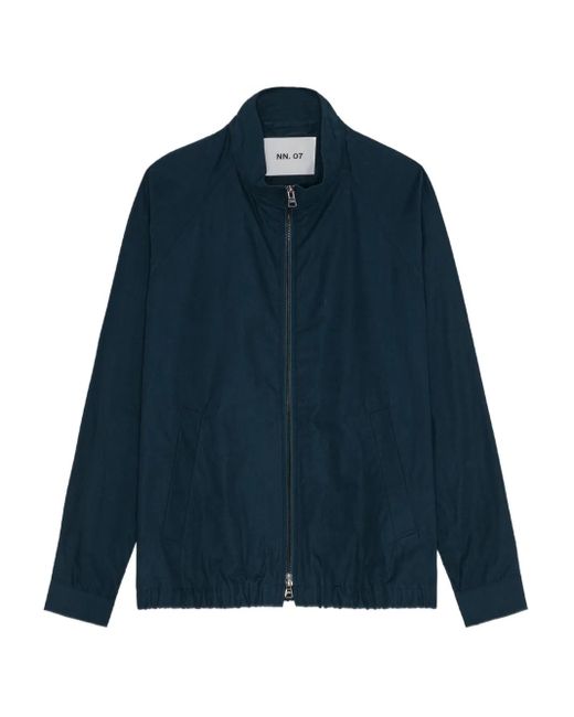 NN07 Blue Dave Zip-Front Jacket for men
