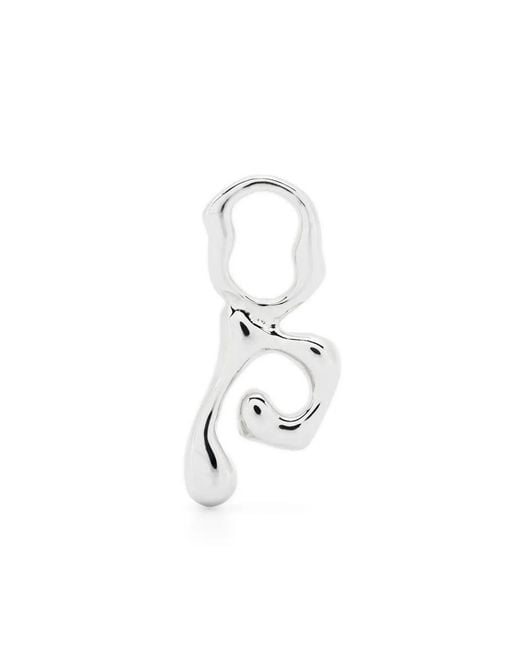 Maria Black White Fluent Letter P Charm