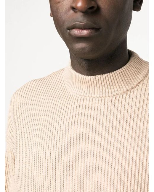 Gcds Gerippter Strickpullover Mit Logo in White für Herren
