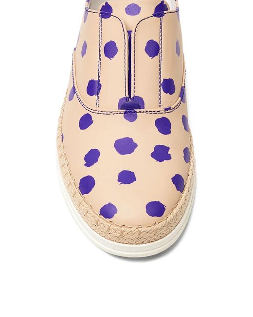 Tod's Pink Francesina Polka-Dot Espadrilles