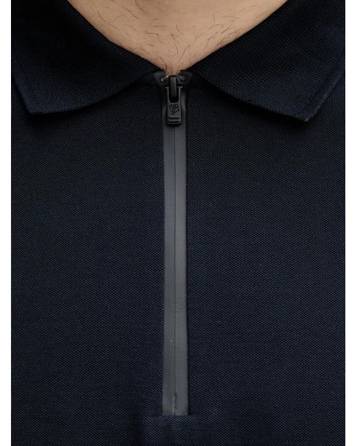 Fusalp Black Anatole Zip-Fastening Short-Sleeve Polo Shirt for men