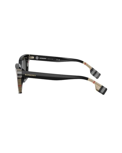 Burberry Black Briar Check-Print Sunglasses