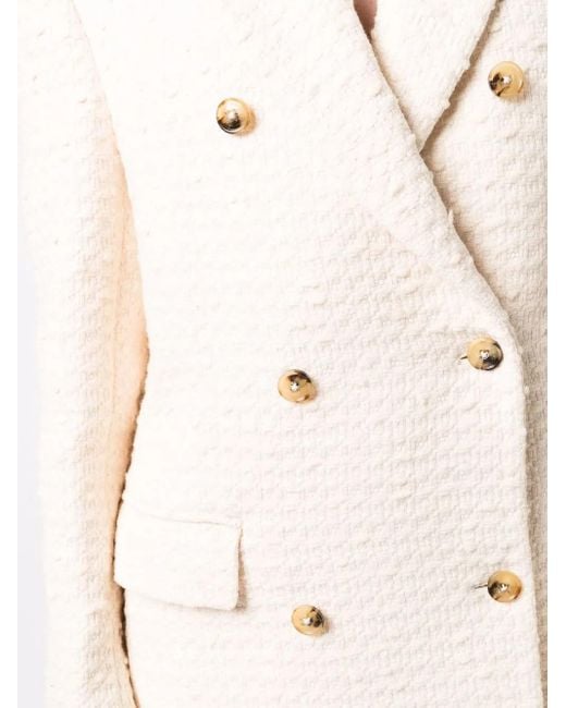 Amiri Natural Knitted Double-Breasted Blazer