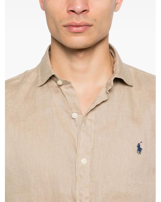 メンズ Polo Ralph Lauren リネンシャツ Natural