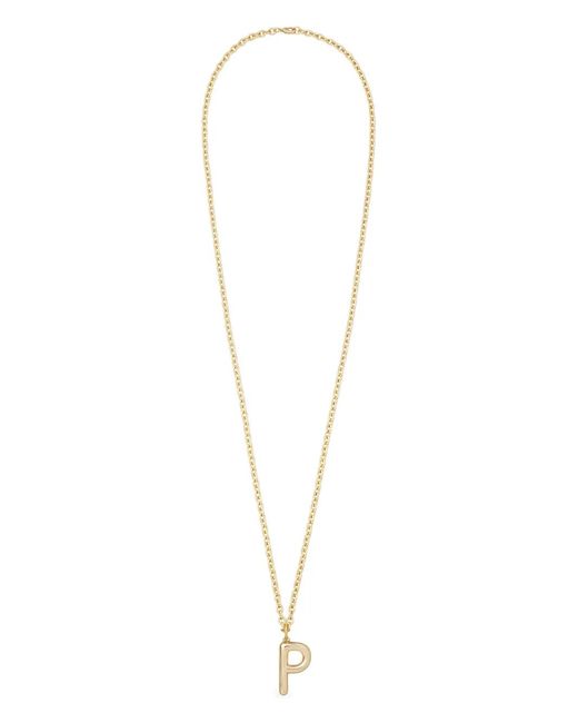 Roxanne Assoulin White Big Puffy Initial Necklace