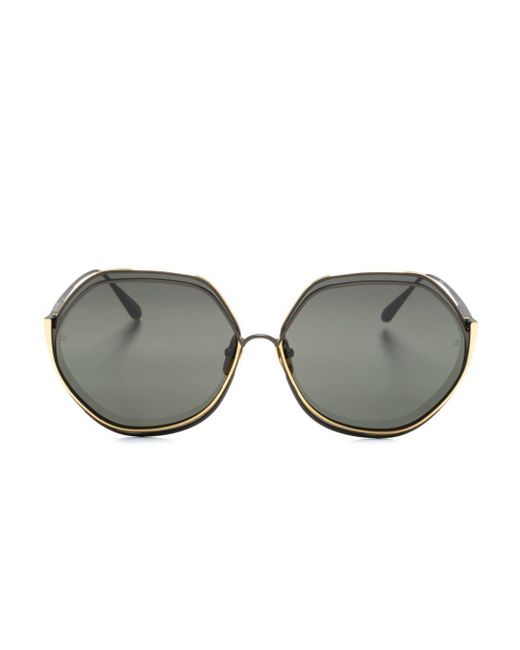 Linda Farrow Gray Aspen Oversize-frame Sunglasses