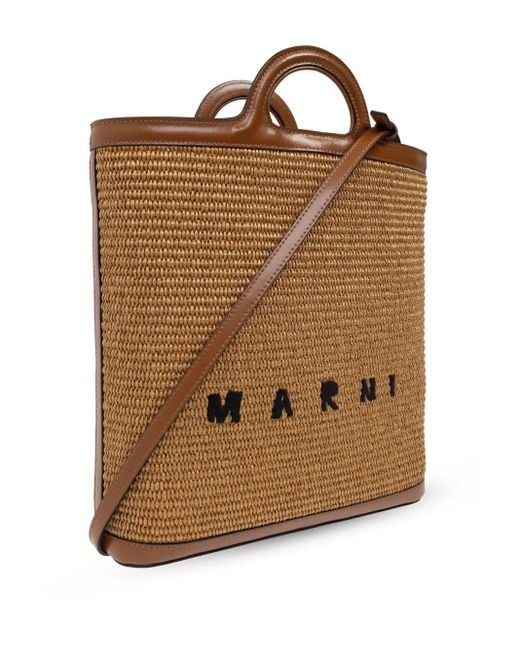 Marni Tropicalia ハンドバッグ Brown