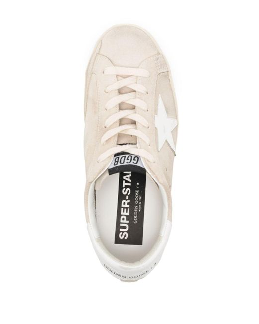 Golden Goose Deluxe Brand Super-star Suède Sneakers in het White