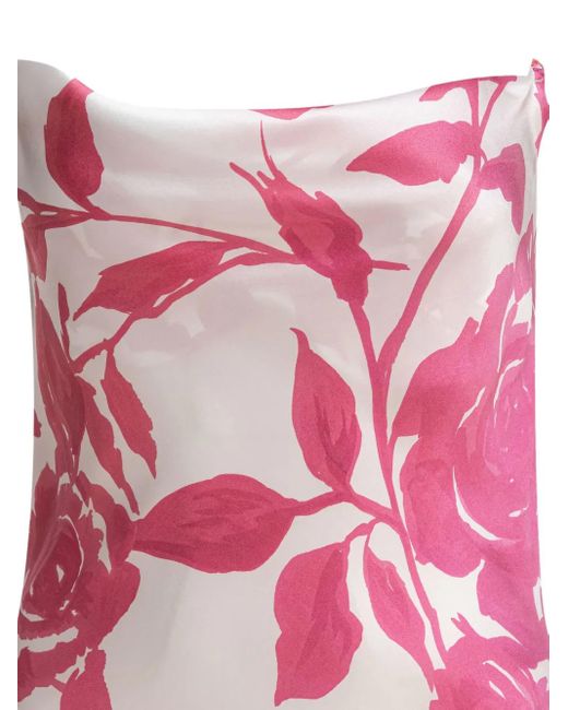 SLEEP NO MORE Pink Kleid mit Rosen-Print