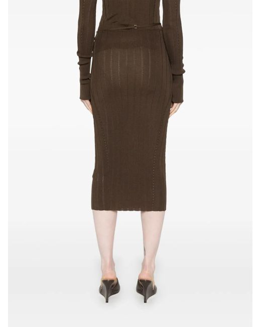 Jacquemus Brown Skirt 'Pralu'