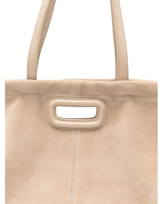 Maje Natural Suede Milpli Tote Bag