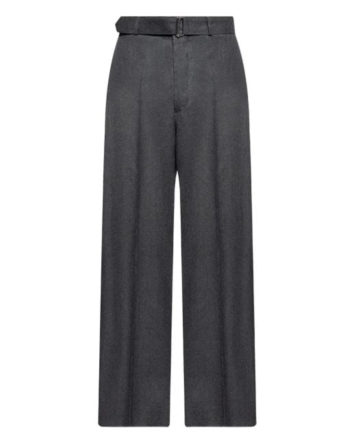 Officine Generale Hose mit Gürtel in Gray für Herren