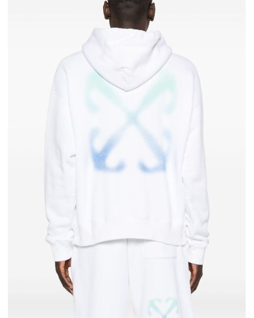 Off-White c/o Virgil Abloh White Arrow Skate Cotton Hoodie for men