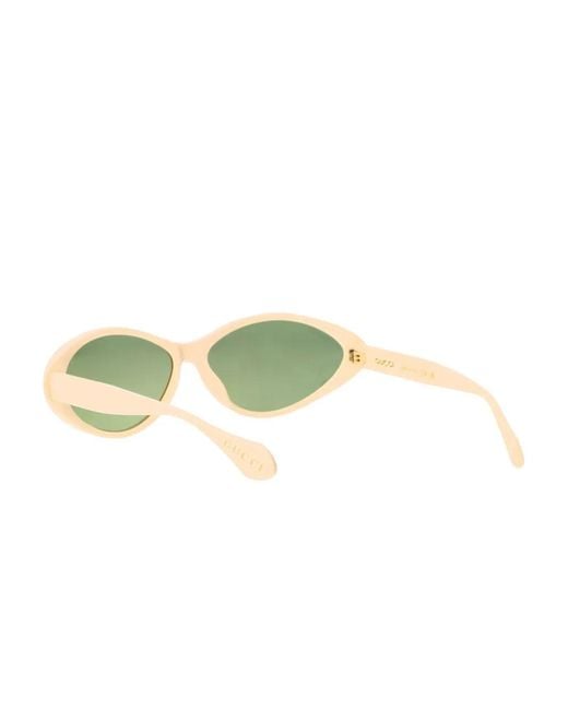 Gucci White Cat-Eye Frame Sunglasses