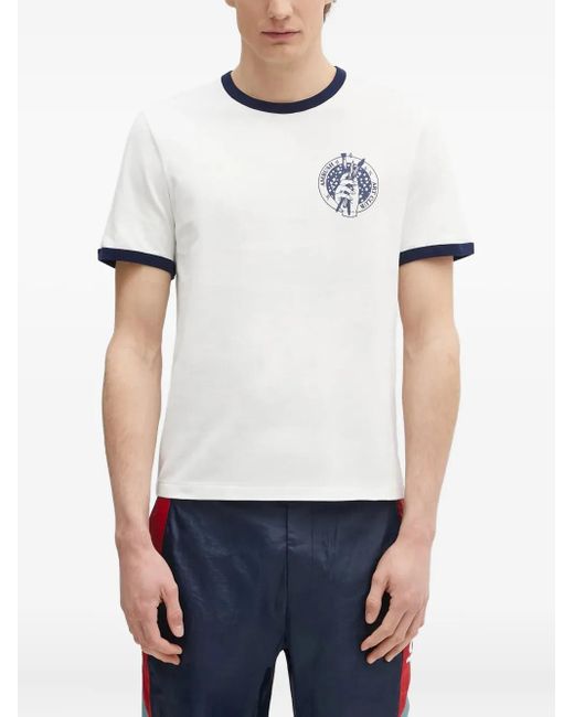 Ambush White Art Club Graphic-Print T-Shirt for men