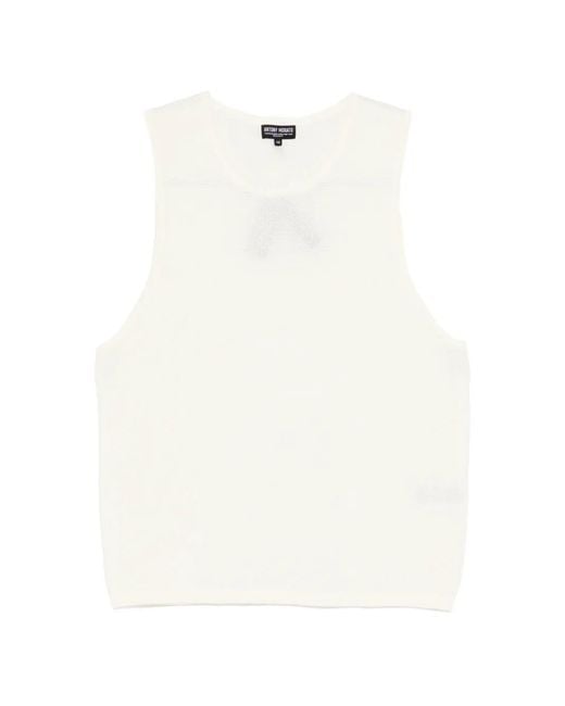 Antony Morato White Round-Neck Sleeveless Vest for men