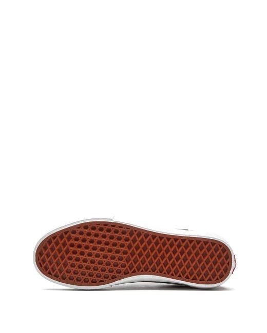 Vans Red Old Skool Pro "Sketched Checkerboard" Sneakers