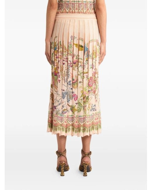 Etro Natural Polyester Cotton Viscose Skirt