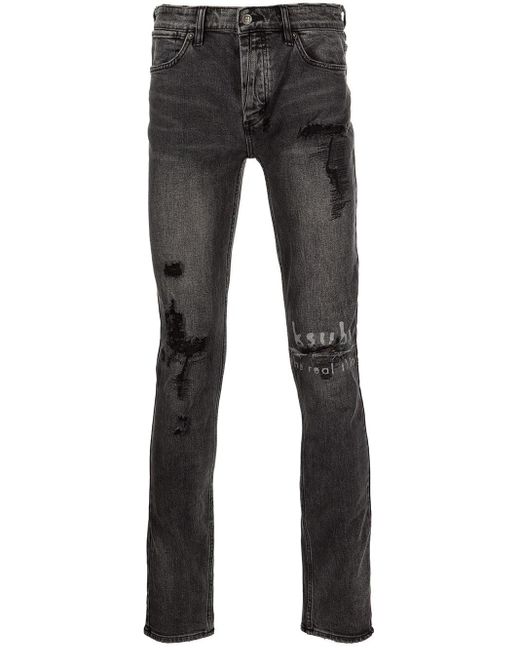 Ksubi Denim Van Winkle Angst Trashed Skinny Jeans for Men - Lyst