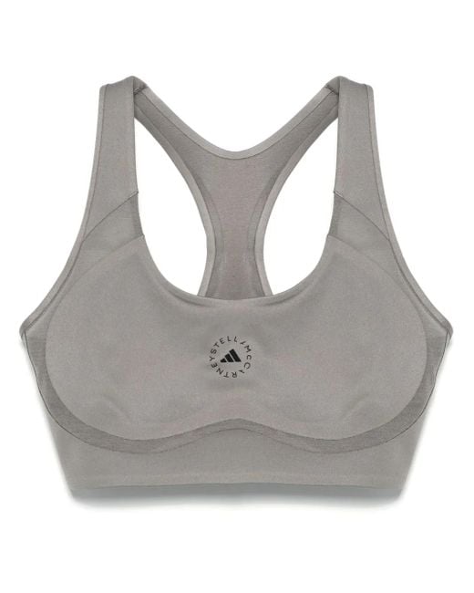 Adidas By Stella McCartney Gray True Purpose Sports Bra