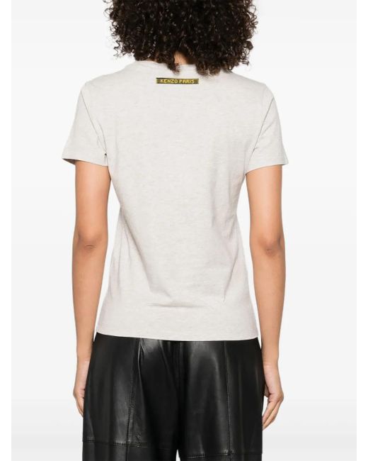 KENZO White Oberteil mit Elefanten-Print