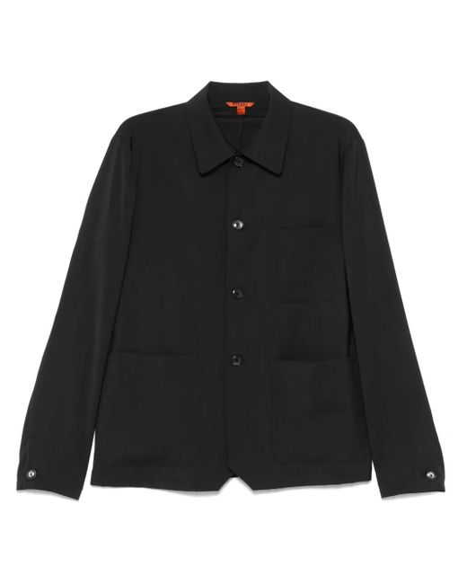 Giacca-Camicia Con Tasche di Barena in Black da Uomo