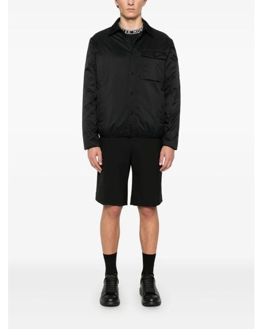Moncler Black Arpont Down Shirt Jacket for men