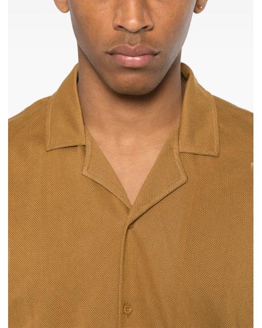 Sunspel Brown Riviera Shirt for men
