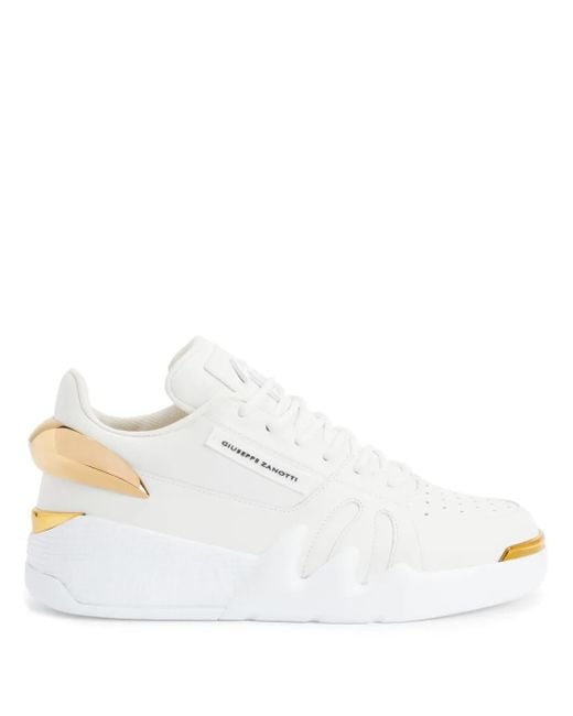 Giuseppe Zanotti White Talon Hardware-Detail Low-Top Sneakers for men