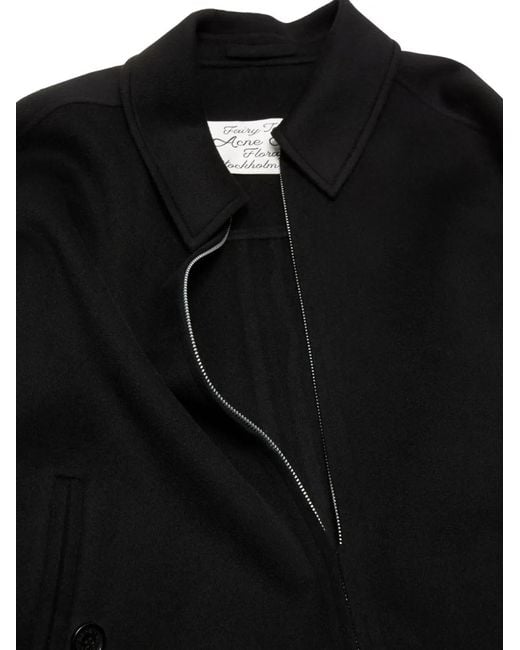 Acne Black Cashmere Blend Jacket for men