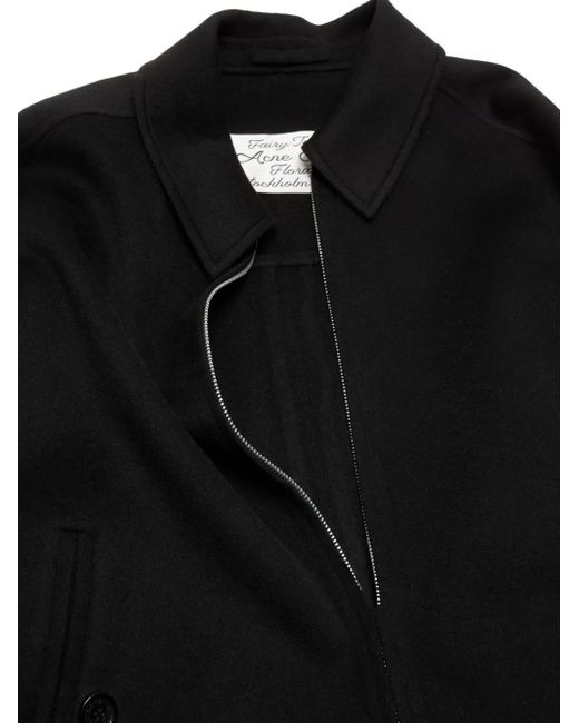 メンズ Acne ジップアップ ジャケット Black