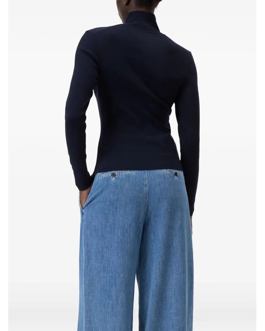 Closed Blue Halfzip Longsleeve Sweater