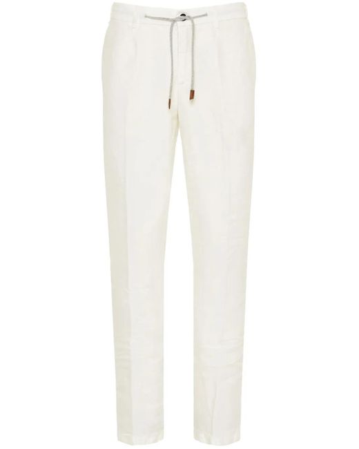 Eleventy White Trousers for men
