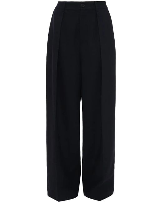 J.W. Anderson Black Woolen Loose Trousers for men