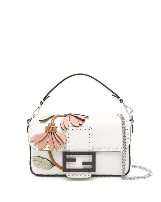Fendi Baguette Kleine Shopper in het White