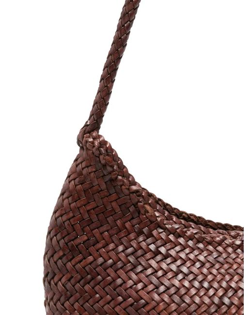Borsa A Spalla Nova Luna di Dragon Diffusion in Brown