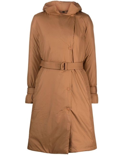 Woolrich Ellis Padded Trench Coat in Brown Lyst