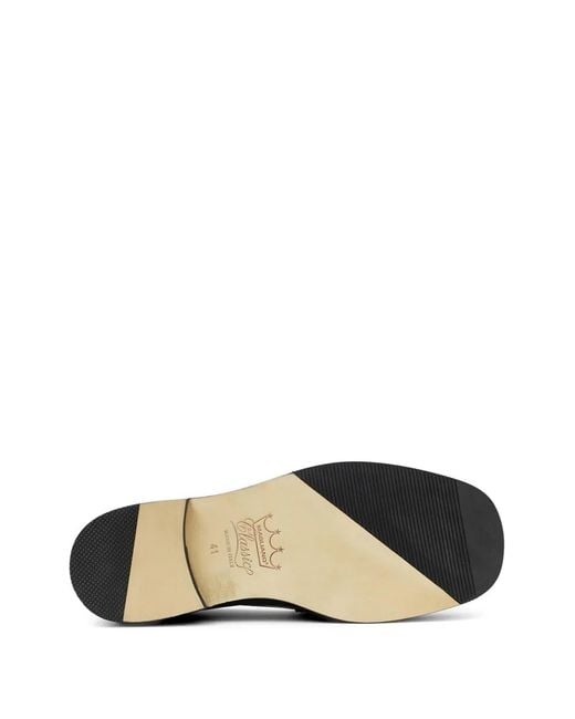 Magliano Black Pleated Loafers for men