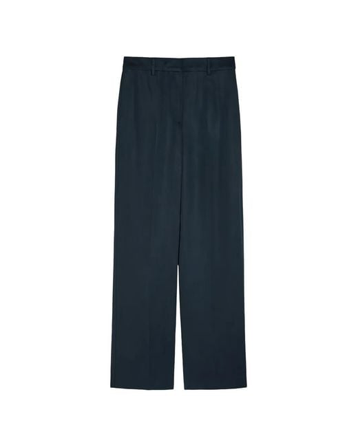 Reformation Blue Button Trousers