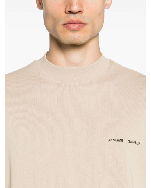 Samsøe & Samsøe Natural Norsbro Cotton T-shirt for men